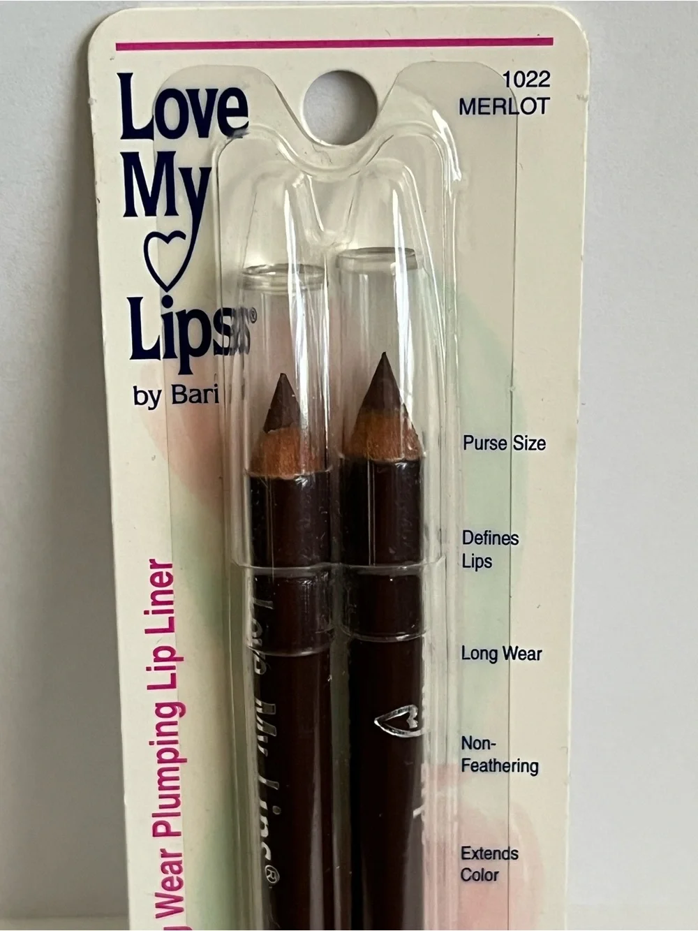 Love My Lips by Bari Long Wearing Plumping Lip Liner Pencil Merlot 1022